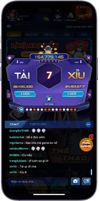 Game tài xỉu trên app Vip79